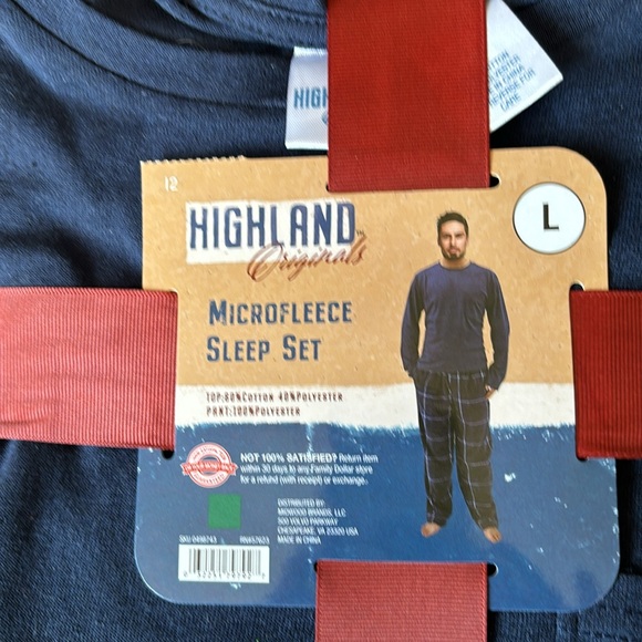 Men’s Highland originals Michael fleece sleep set - Picture 8 of 8